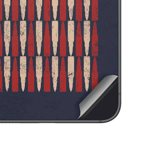 Blue Bullet American Flag Galaxy S25 Skin